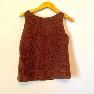 Brown Textured Tank
